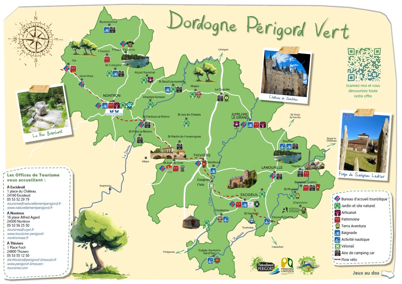 Une carte pour mieux découvrir le Périgord Vert !